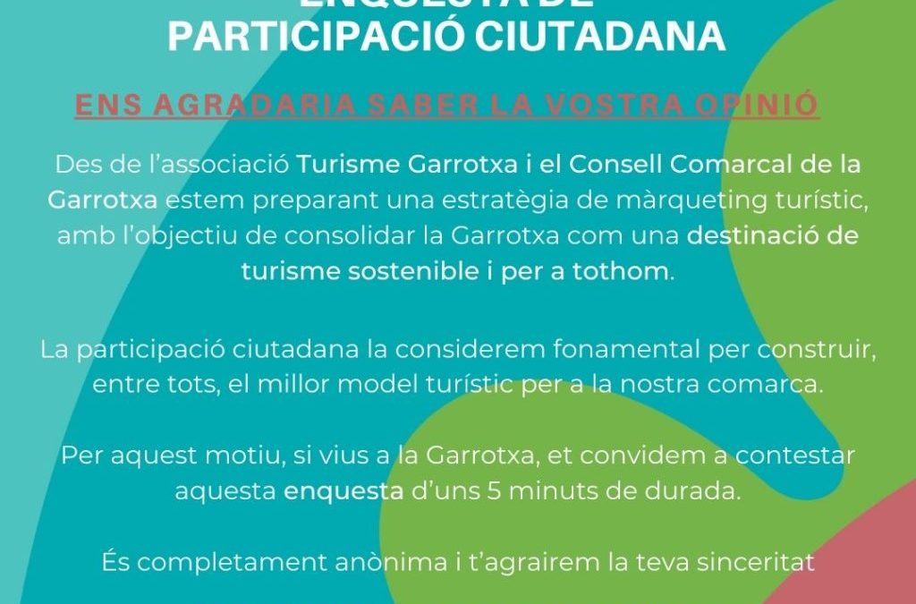 Garrotxins, què opineu del turisme a la nostra comarca?