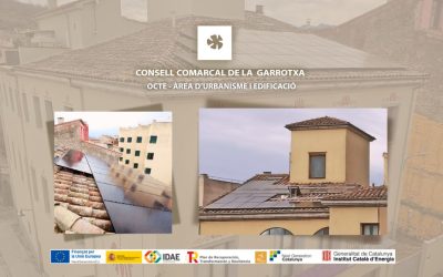 55 mòduls instal·lats a l’edifici i destinats a l’autoconsum del Consell Comarcal de la Garrotxa